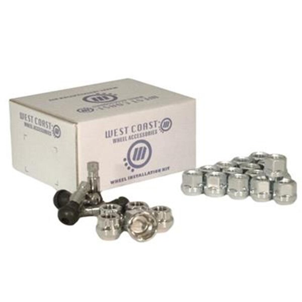 West Coast Wheel Accessories 5 Lug Wheel Installation Kit WCW-W55012SB - main